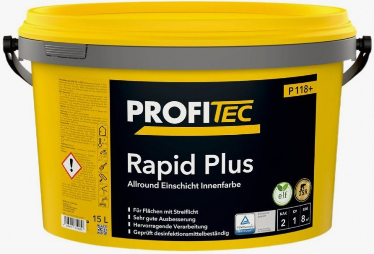 Краска для потолков и стен ProfiTec P 118 +Rapid Plus