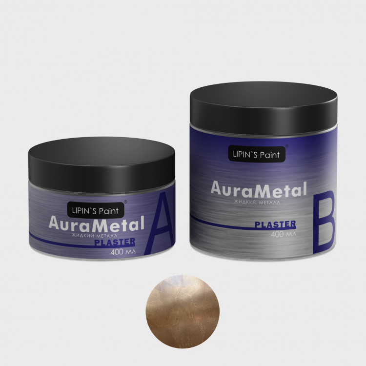 Жидкий металл AuraMetal Plaster Бронза Красная