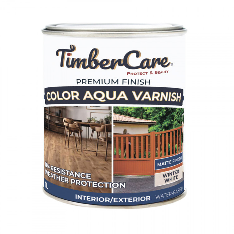 TimberCare Color Aqua Varnish Акриловый цветной лак на водной основе - банка 1л